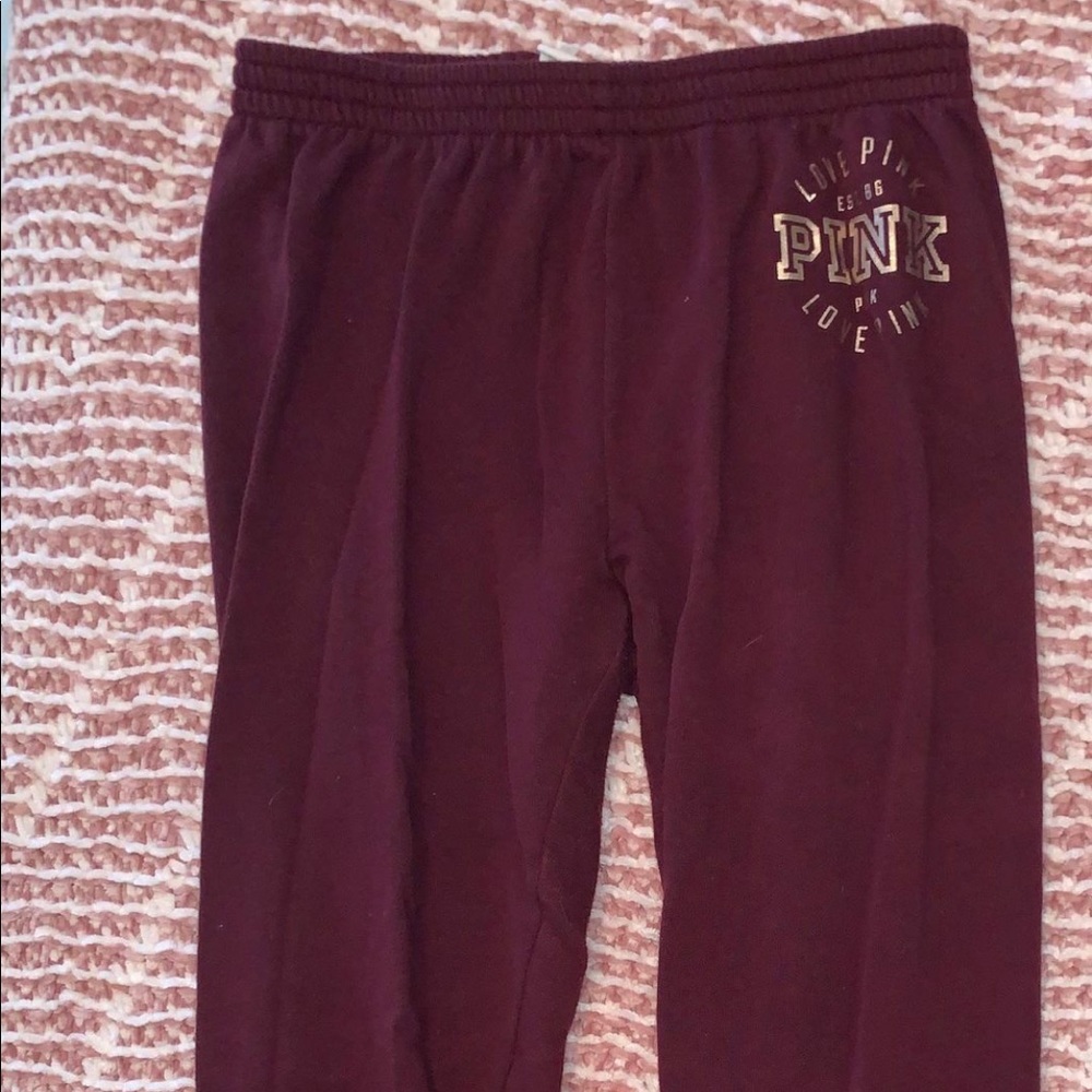 VS Pink Maroon Joggers